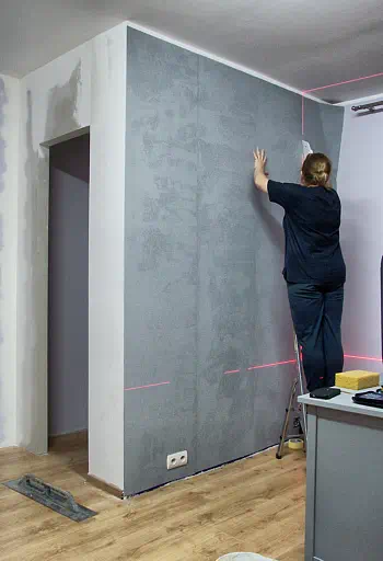 Zabudowa szafy wnękowej, wrzesień 2019. Foto11.