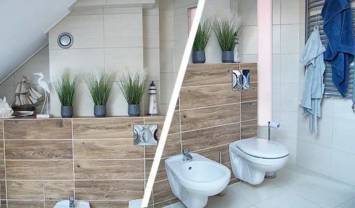 Generalny remont łazienki na piętrze, Ostrołęka, wrzesień 2019. Foto06.